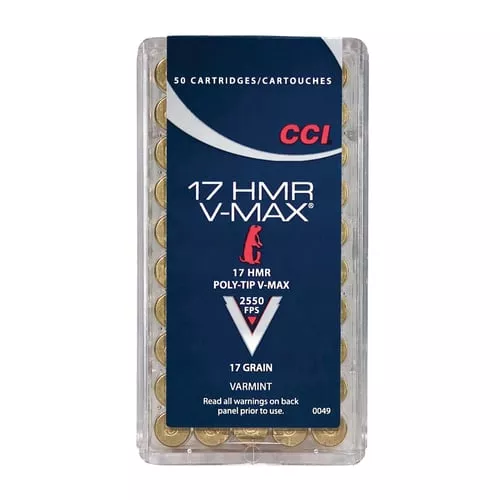 17 HMR 17GR HORNADY V-MAX50 RD