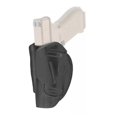 1791 Gunleather 3 Way Holster | OWB Holster | Size 5 | Ambidextrous | Stealth Black | Leather | 3WH-5-SBL-A