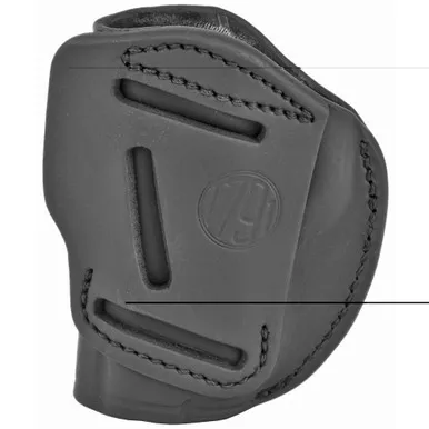 1791 Gunleather 4 Way Holster | Leather Belt Holster | Right Hand | Stealth Black | Fits Glock 17 19 22 23 & S&W MP9/MP40/MP45 | Size 5 | 4WH-5-SBL-R