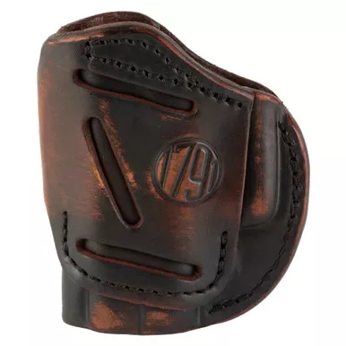 1791 Gunleather 4 Way Holster Size 2 | IWB or OWB Holster | Fits Sub-Compact Pistols | Matte Finish | Vintage Leather | Right Hand | 4WH-2-VTG-R
