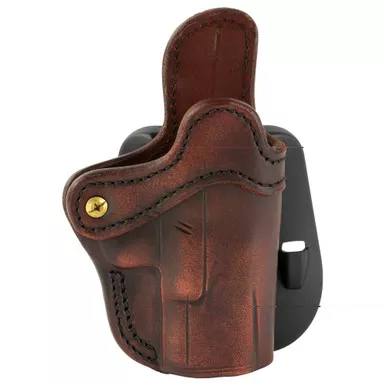 1791 Gunleather PDH2.1 Optic Ready | OWB Paddle Holster | Fits Optic Ready 3.5" to 4" Pistols | Matte Finish | Vintage Leather | Right Hand | OR-PDH-2.1-VTG-R