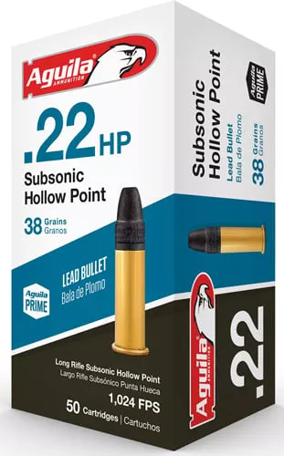 AGUILA SUBSONIC 22LR 38GR LEAD