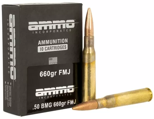 Ammo Inc 50BMG660FMJA10 Incorp