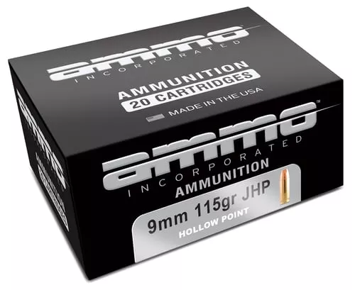 AMMO INC 9MM 115GR JHP 20RD BO