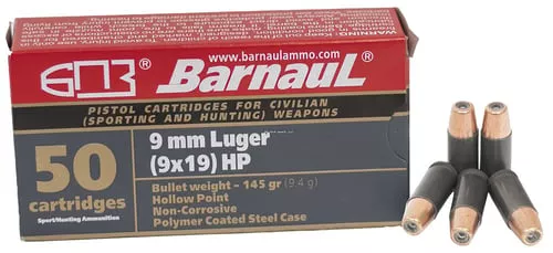 Barnaul Ammo BRN9MMLUGERHP145