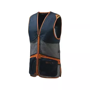 Beretta Men's Full Mesh Shooting Vest Total Eclipse Blue/Gray Medium
