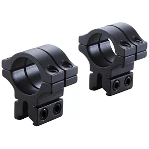 BKL Technologies 200 Series Double Strap Dovetail Scope Rings 1" Medium Matte Black