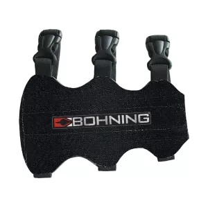 Bohning 3 Strap Archery Arm Guard 3 Strap Black