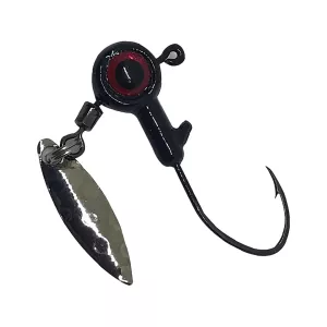 BoneHead Tackle BX Bladed 1/8oz Underspin Jighead Black