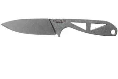 Bradford Knives G-Becker Fixed Blade Neck Knife - 2.875" Elmax Stonewash Drop Point Blade, Skeletonized Handle, Kydex Sheath