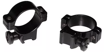 Burris 22 Standard/Deluxe Rings 420071, 22 Calibers, Medium, 1", Black Aluminum