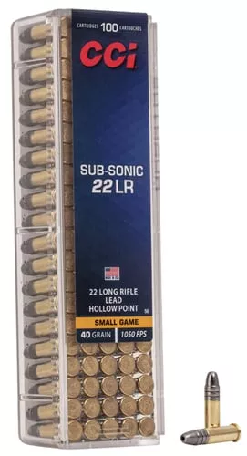 CCI SUBSONIC 22LR 40GR LEAD-HP