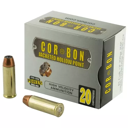 CORBON 45 LC +P 200GR JHP 20RD