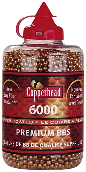 Crosman .177 Caliber Copperhead BBs/6000 Per Carton (767)