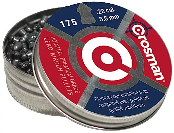 Crosman .22 Caliber Copperhead Pointed Pellets/175-Pack (P022)