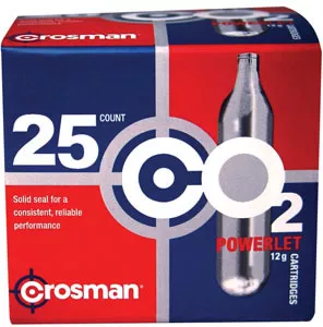 Crosman 25-Pack CO2 Powerlet Cartridges (2311)