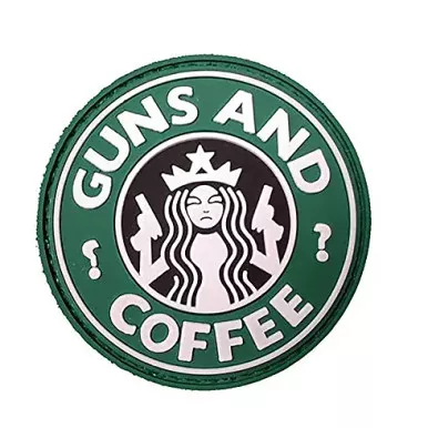 DDT Guns N Coffee | Morale Patch | PVC Patch | Green / Black | 50129