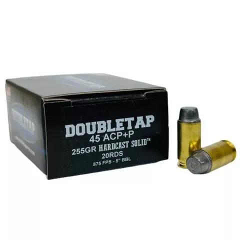 DOUBLETAP 45ACP+P 255GR SWC 20