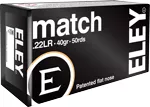 ELEY MATCH 22LR 40GR EPS 50RD