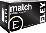 ELEY MATCH PISTOL 22LR 40GR RN