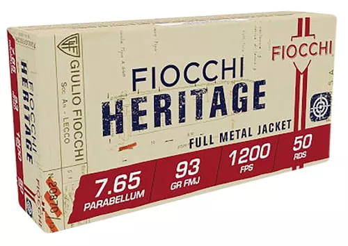 FIOCCHI HERITAGE 30LUGER/7.65