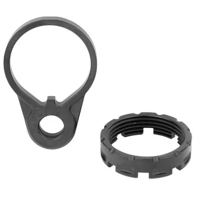 Fortis Manufacturing, Inc. Castle Nut and End Plate | Black | Anodized Finish | QD END-CN-COMBO