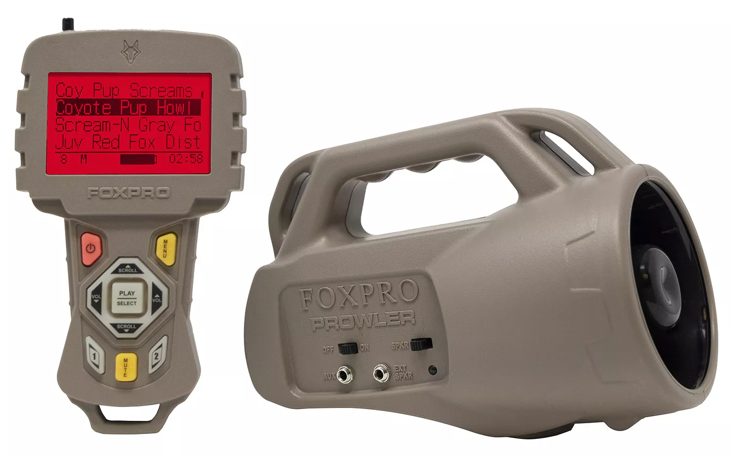 Foxpro PROWLER ProwlerDigital Call Attracts Predators Features TX433 Transmitter Tan ABS Polymer