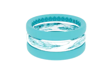 Groove Life Women's Stackable Rings - Feather