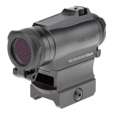 Holosun HE515CM-GR Elite | 2MOA Green Dot with 65MOA Circle - w/ Solar Panel