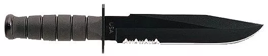 Kabar Fixed Knife w/Partially Serrated Edge & Kraton Handle 1271