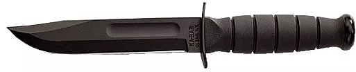 Kabar Knife w/Fixed Clip Point Blade & Leather Sheath 1256