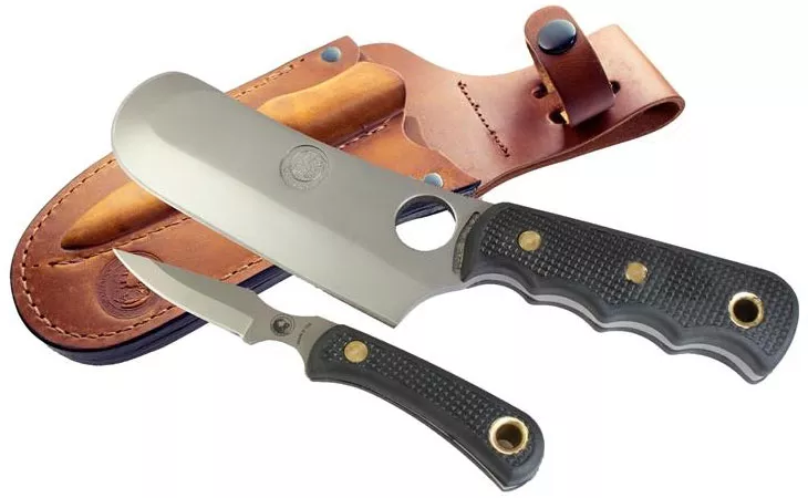 Knives Of Alaska Brown Bear Combo Set Fixed Blade Knife Set 003FG