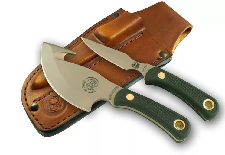 Knives Of Alaska Light Hunter Combo Fixed Knife Set w/Rubber Handle 012FG