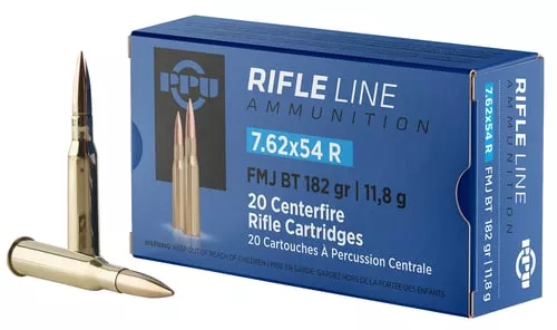 PPU 7.62X54R FMJ 182GR 20/200