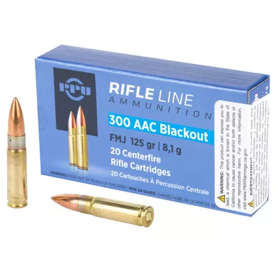 Prvi Partizan 300 Blackout 125 Grain Full Metal Jacket - 20 Round Box