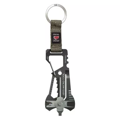 Real Avid | Micro Tool | Keychain | Optimized for the AR15 | Black Finish | AVMICROAR15
