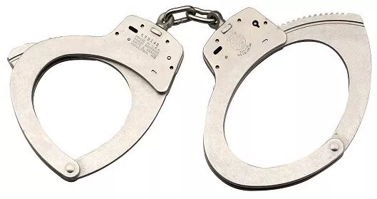 Smith & Wesson Large Nickel Handcuffs 350118