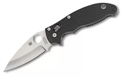 Spyderco Manix2 Black G10 Plainedge