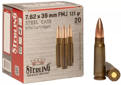 STERLING STEEL CASE 7.62X39 12