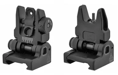 UTG ACCU-SYNC Spring-Loaded AR15 Flip-up Sights - Combo