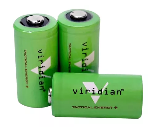 VIRIDIAN CR123A LITH BATTERY 3PK