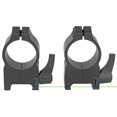 Warne Maxima Quick Detach Ring | 1" | High | Matte Finish | 202LM