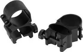 Weaver Detachable See Thru Rings 49512, 1", Gloss Black