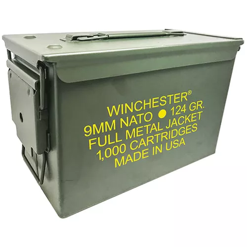 WIN AMMO NATO 9MM LUGER 124GR.