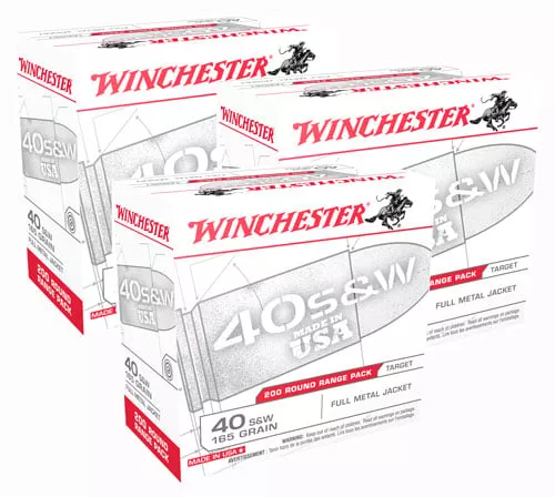 WINCHESTER USA 40SW 165GR FMJ