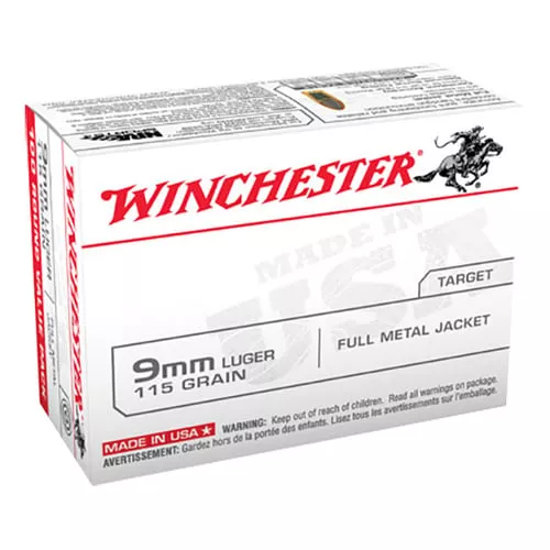 WINCHESTER USA 9MM 115GR FMJ 1