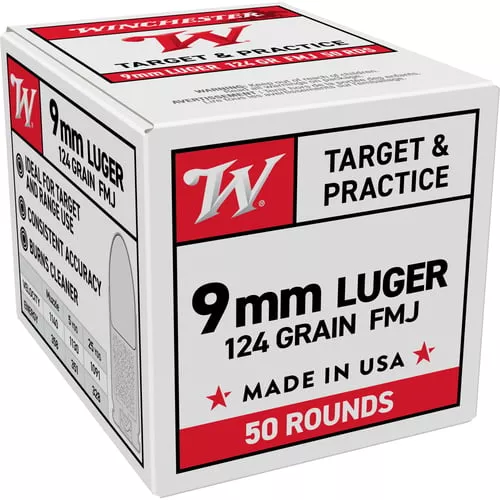 WINCHESTER USA 9MM LUGER 124GR
