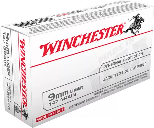 WINCHESTER USA JHP 9MM 115GR 5