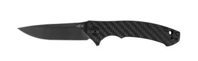 Zero Tolerance 0450CF Dmitry Sinkevich Flipper - 3.25" S35VN Black Blade, Carbon Fiber and Titanium Handles