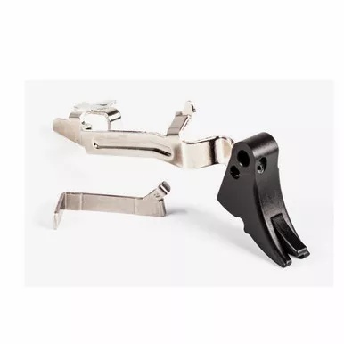 ZEV Technologies Fulcrum Adjustable Drop in Trigger Bar Kit| Fits Glock Large Frame | Black w/ Black Safety | FUL-ADJ-BAR-LG-B-B